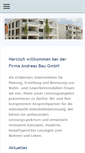 Mobile Screenshot of andreas-wohnungsbau.de